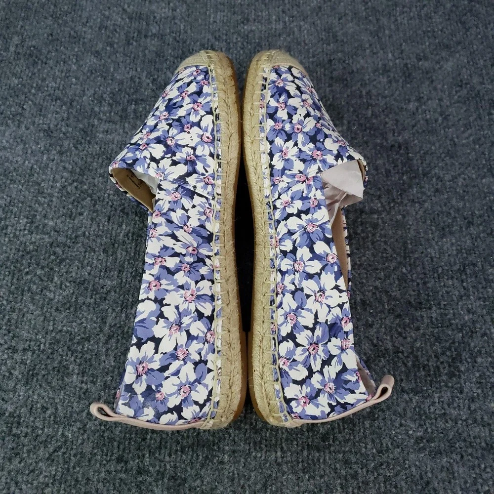 Lauren Ralph Lauren Cameryn III Espadrille Shoes Womens Size 9 Blue Floral Flats
